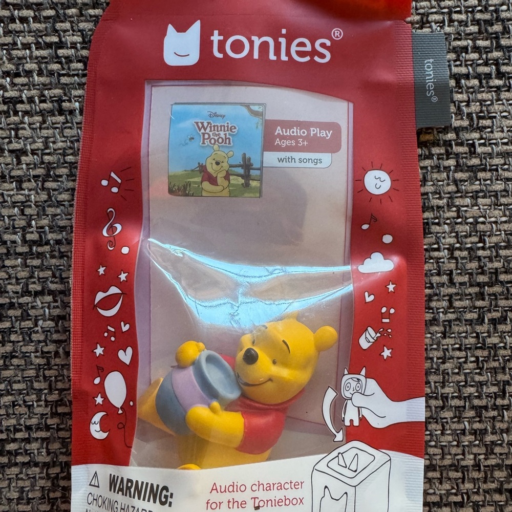 Winnie the Pooh Tonies audio Play Figure - Red and Yellow